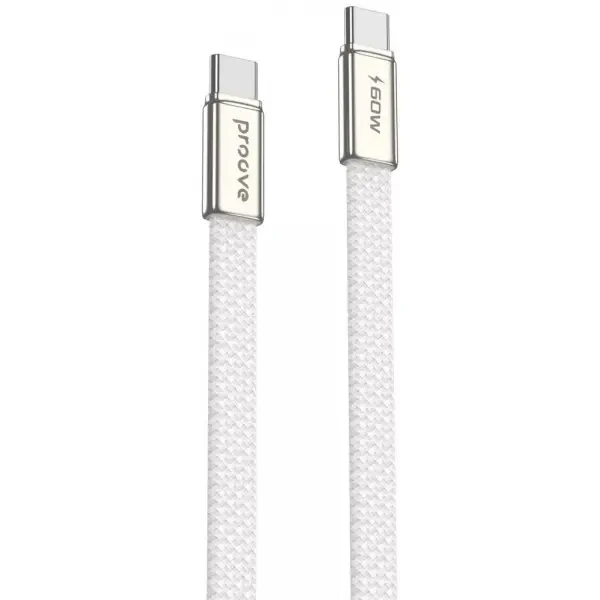 Кабель Proove AirLine Type-C to Type-C 60W 1m White (CCAI60002202)