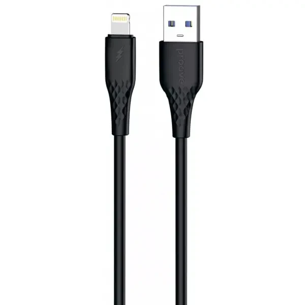 Кабель Proove GridLine USB to Lightning 2.4A 1m Black (CCGL12001101)