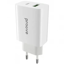 Мережевий зарядний пристрій Proove Rapid 20W Type-C + USB White (WCRP20110002)