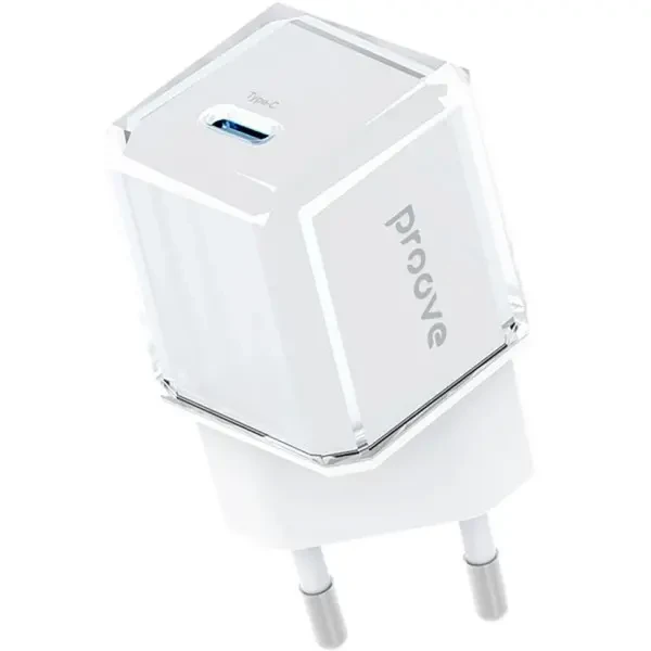 Proove Мережевий зарядний пристрій Pure GaN 30W Type-C White (WCPU30012202)