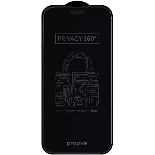 Захисне скло Proove Privacy 360 для iPhone 17 Pro Max Black (PGP360I17PM1)