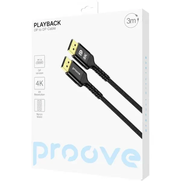 Кабель Proove Playback DisplayPort-DisplayPort 3m Black (DCPD32003601) 2