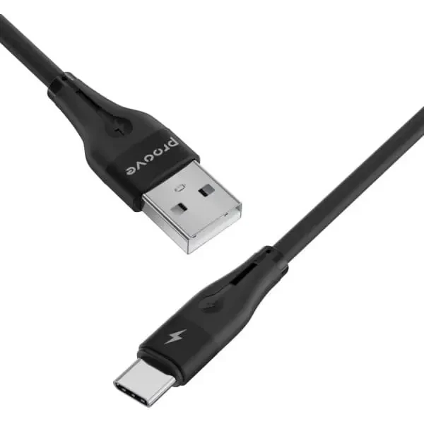 Кабель Proove Soft Silicone USB to Type-C 3A 2m Black (CCSO20001221) 3