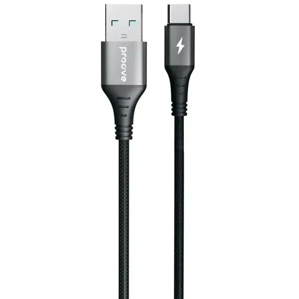 Кабель Proove WireX USB to Type-C 3A 1m Black (CCWX15001201)