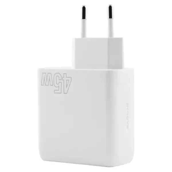 Мережевий зарядний пристрій Proove Silicone Power 2 45W (Type-C + USB) White (WCSP24110002) 4