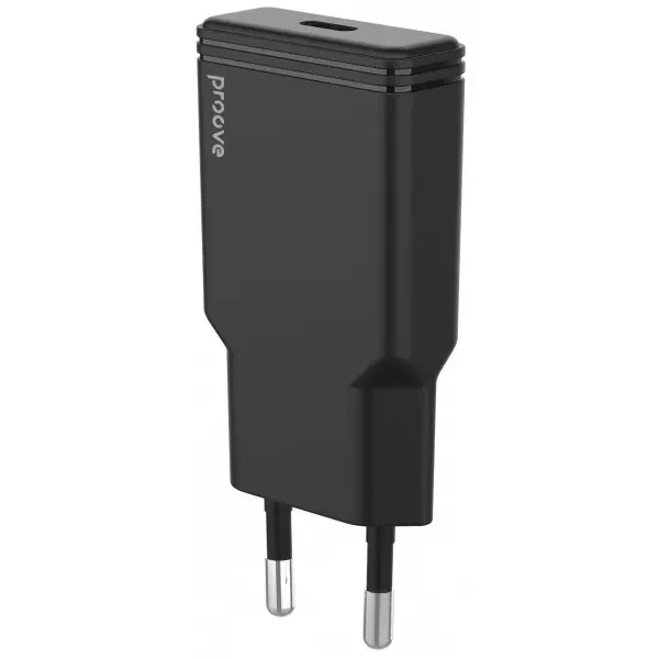 Мережевий зарядний пристрій Proove Slender 20W Type-C Black (WCSS20010001)