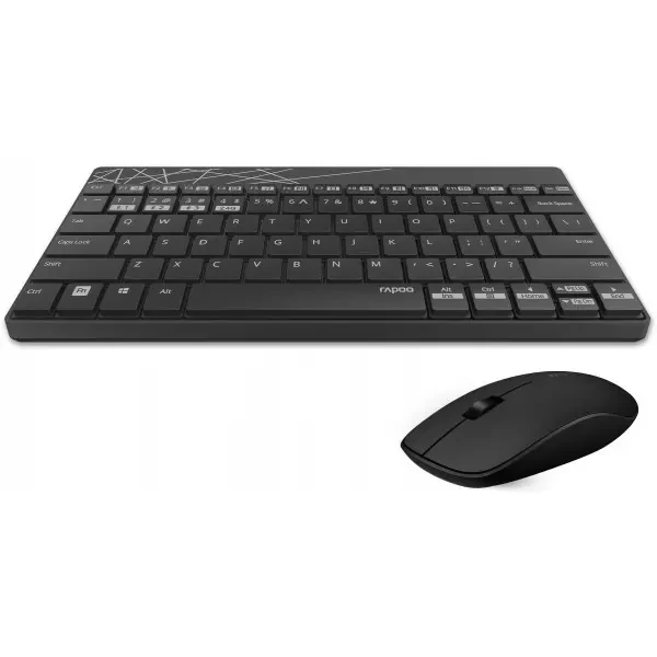 Комплект (клавіатура, мишка) Rapoo 8000M Wireless Black 2