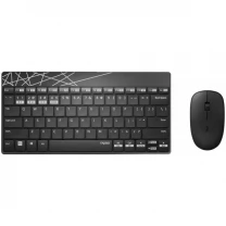 Комплект (клавіатура, мишка) Rapoo 8000M Wireless Black
