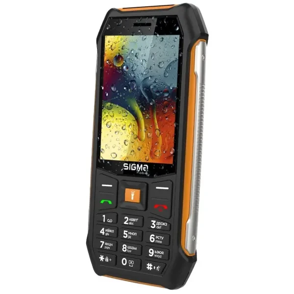 Телефон Sigma mobile X-Style 323 Rain Black/Orange 3