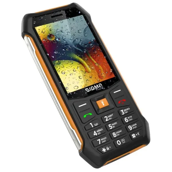 Телефон Sigma mobile X-Style 323 Rain Black/Orange 5