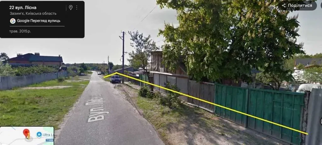 ділянка під житлову забудову Броварський, Зазим`я, лісова 24
