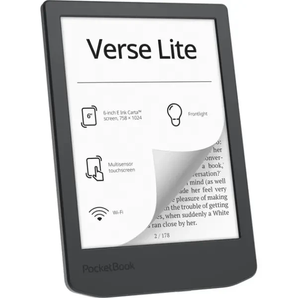 Електронна книга Pocketbook 619 Verse Lite Midnight Grey (PB619-T) 2