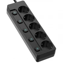 ColorWay Фільтр живлення СolorWay 5 розеток 2m Black (CW-PSEA52SBK)