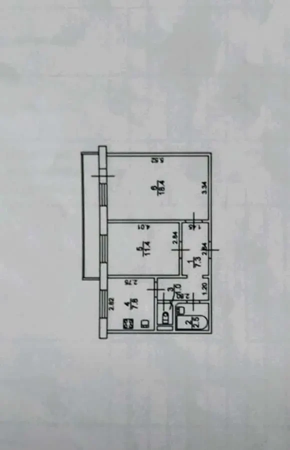 2-к квартира Київ, Дарницький, Урлівська 1/8 25