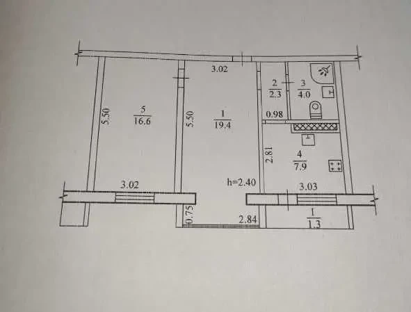 2-к квартира Дніпро, Новокодакський, Кондратюка 9