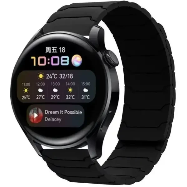 DM Ремінець Armor Magnetic Band 22 mm Універсальний Black