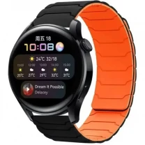 DM Ремінець Armor Magnetic Band 22 mm Універсальний Black/Orange