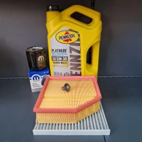 Комплект для ТО Pennzoil 5w30 DODGE DART 2.0/2.4 (Масло, фільтр масляний, фільтр повітряний, фільтр салону вугільний, зливна