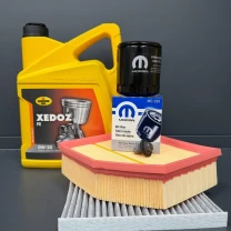 Комплект для ТО  KROON OIL 0w20 DODGE DART 2.0/2.4 (Масло, фільтр масляний, фільтр повітряний, фільтр салону вугільний, зливна
