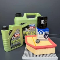 Комплект для ТО  Liqui Moly 5w20 DODGE DART 2.0/2.4 (Масло 4л+1л, фільтр масляний, фільтр повітряний, фільтр салону вугільний,