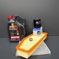 Комплект для ТО MOTUL Eco-Lite 5w30 Jeep Cherokee рест 2018+  2.0 (Масло, фільтр масляний, фільтр повітряний, фільтр салону