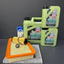 Комплект для ТО  Liqui Moly 0w20 CHRYSLER 200 3.6 (Масло 4л+1л+1л, фільтр масляний, фільтр повітряний, фільтр салону вугільний,