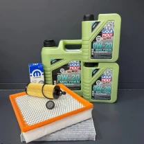 Комплект для ТО  Liqui Moly 0w20 Dodge Journey 3.6 (Масло 4л+1л+1л, фільтр масляний, фільтр повітряний, фільтр салону вугільний,