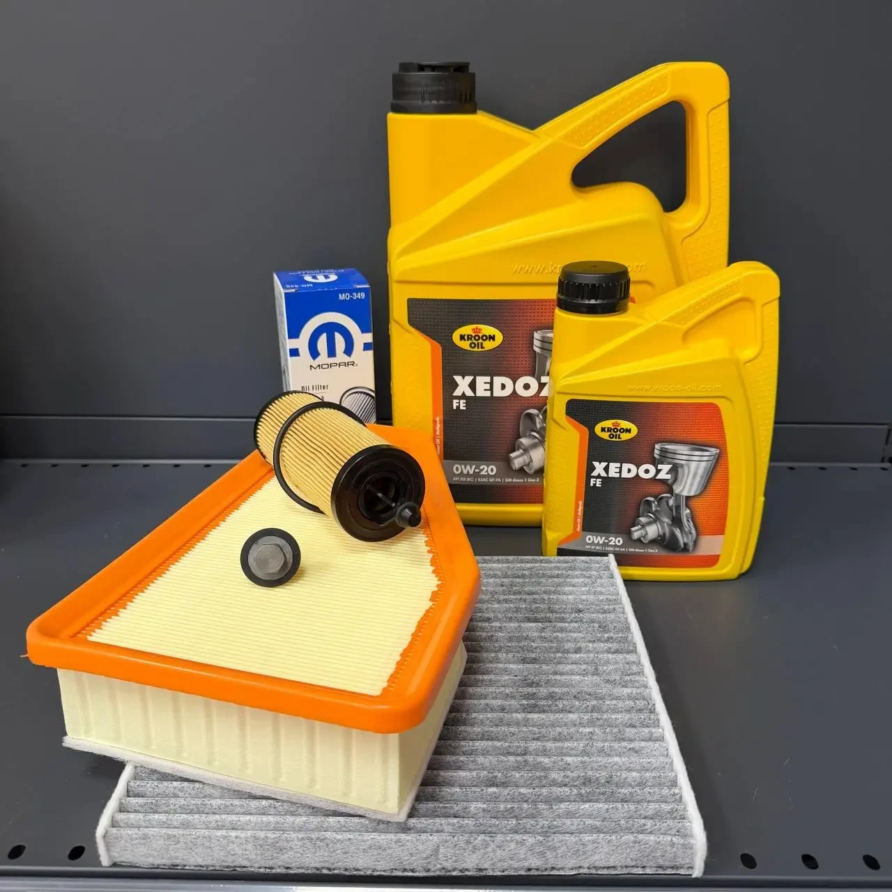 Комплект для ТО  KROON OIL 0w20 Cherokee  рест 2018+  3.2 (Масло 5л+1л, фільтр масляний, фільтр повітряний, фільтр салону