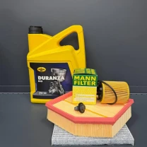 Комплект для ТО  KROON OIL 5w20 DODGE DART 1.4 (Масло, фільтр масляний, фільтр повітряний, фільтр салону вугільний, зливна кришка)