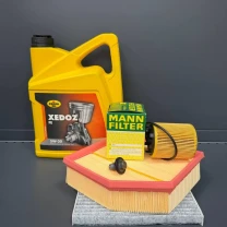 Комплект для ТО  KROON OIL 5w30 DODGE DART 1.4 (Масло, фільтр масляний, фільтр повітряний, фільтр салону вугільний, зливна кришка)