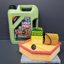 Комплект для ТО  Liqui Moly 5w30 DODGE DART 1.4 (Масло, фільтр масляний, фільтр повітряний, фільтр салону вугільний, зливна