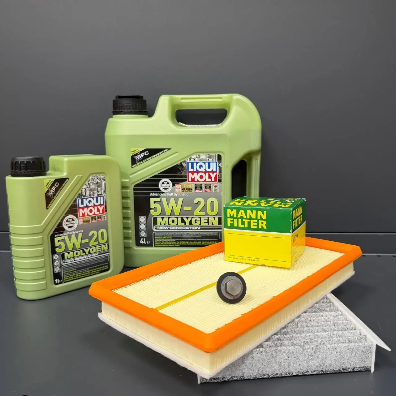 Комплект для ТО  Liqui Moly 5w20 Dodge Hornet 1.3 Jeep Compass 1.3 2023  (Масло 4л+1л, фільтр масляний, фільтр повітряний, фільтр