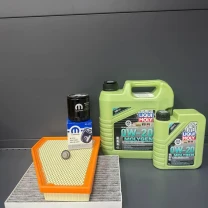 Комплект для ТО Jeep Grand Cherokee WL 2.0  Liqui Moly 0w20 (Масло, фільтр масляний, фільтр повітряний, фільтр салону вугільний,
