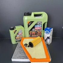 Комплект для ТО Jeep Grand Cherokee WL 3.6  Liqui Moly 5w30 (5+1 Масло, фільтр масляний, фільтр повітряний, фільтр салону