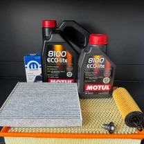 Комплект для ТО Motul 5w20 Dodge RAM 1500 3.6 13-20 (Масло5+1, фільтр масляний, фільтр повітряний, фільтр салону вугільний, зливна