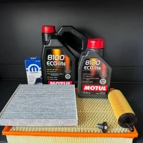 Комплект для ТО Motul 0w20 Dodge RAM 1500 3.6 13-20 (Масло5+1, фільтр масляний, фільтр повітряний, фільтр салону вугільний, зливна