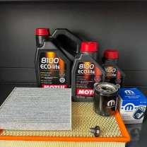 Комплект для ТО Motul 5w30 Dodge RAM 1500 5.7 13-20 (Масло5+1+1, фільтр масляний, фільтр повітряний, фільтр салону вугільний,