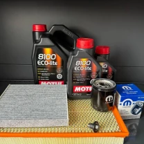 Комплект для ТО Motul 5w20 Dodge RAM 1500 5.7 13-20 (Масло5+1+1, фільтр масляний, фільтр повітряний, фільтр салону вугільний,