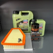 Комплект для ТО Liqui Moly 5w20 Jeep Cherokee рест 2018+ 2.4 (Масло 4л+1л, фільтр масляний, фільтр повітряний, фільтр салону