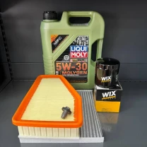 Комплект для ТО Liqui Moly 5w30 Jeep Cherokee рест 2018+ 2.4 (Масло 5л, фільтр масляний, фільтр повітряний, фільтр салону