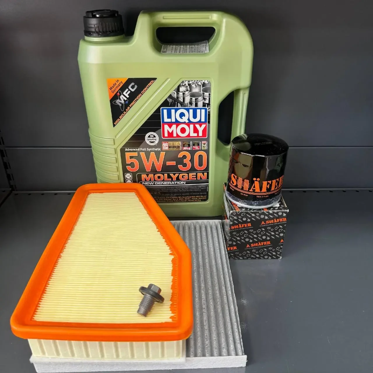 Комплект для ТО Liqui Moly 5w30 Jeep Cherokee рест 2018+ 2.4 (Масло 5л, фільтр масляний , фільтр повітряний, фільтр салону