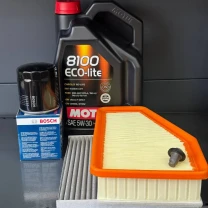 Комплект для ТО MOTUL Eco-Lite 5w30 Jeep Cherokee рест 2018+  2.4 (Масло, фільтр масляний, фільтр повітряний, фільтр салону