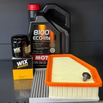 Комплект для ТО MOTUL Eco-Lite 5w30 Jeep Cherokee рест 2018+  2.4 (Масло, фільтр масляний, фільтр повітряний, фільтр салону