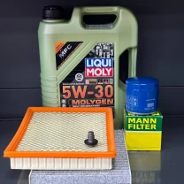 Комплект для ТО  Liqui Moly 5w30 Dodge Journey 2.4 (Масло 4л+1л, фільтр масляний, фільтр повітряний, фільтр салону вугільний,