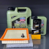 Комплект для ТО  Liqui Moly 5w20 Dodge Journey 2.4 (Масло 4л+1л, фільтр масляний, фільтр повітряний, фільтр салону вугільний,