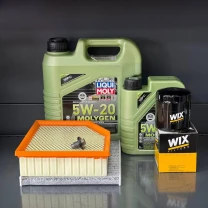 Комплект для ТО  Liqui Moly 5w20 DODGE DART 2.0/2.4 (Масло 4л+1л, фільтр масляний, фільтр повітряний, фільтр салону вугільний,