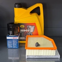 Комплект для ТО  KROON OIL 0w20 DODGE DART 2.0/2.4 (Масло, фільтр масляний, фільтр повітряний, фільтр салону вугільний, зливна