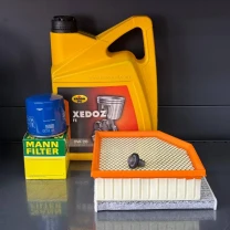 Комплект для ТО  KROON OIL 0w20 DODGE DART 2.0/2.4 (Масло, фільтр масляний, фільтр повітряний, фільтр салону вугільний, зливна