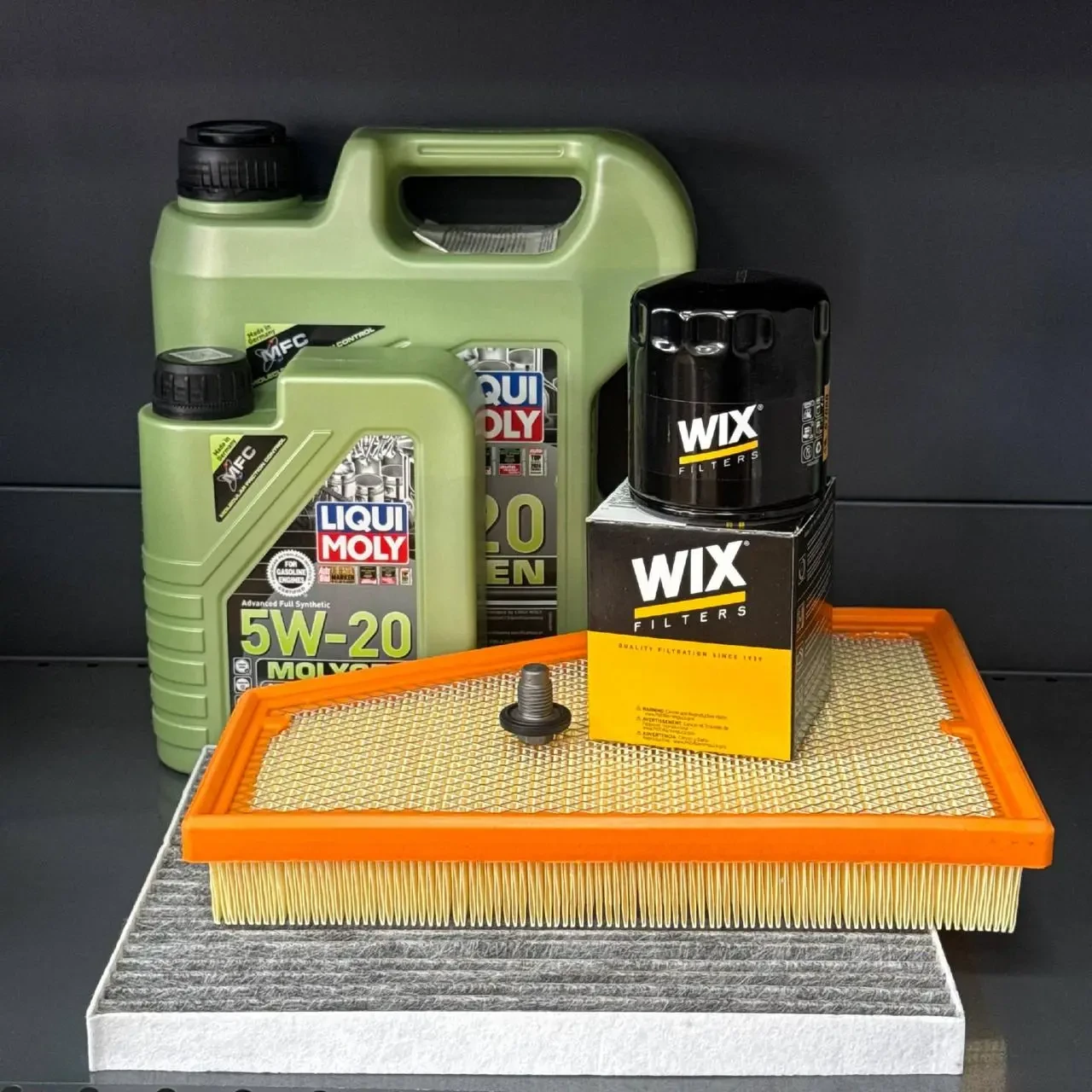 Комплект для ТО Jeep Grand Cherokee WL 2.0  Liqui Moly 5w20 (Масло 4л+1л, фільтр масляний, фільтр повітряний, фільтр салону