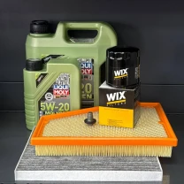 Комплект для ТО Jeep Grand Cherokee WL 2.0  Liqui Moly 5w20 (Масло 4л+1л, фільтр масляний, фільтр повітряний, фільтр салону